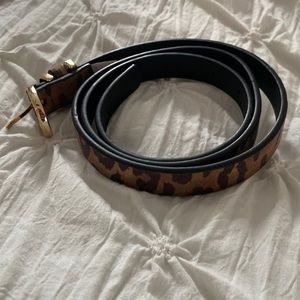 Brand New With Tags Soft Leopard Print Buckle Belt Size Medium